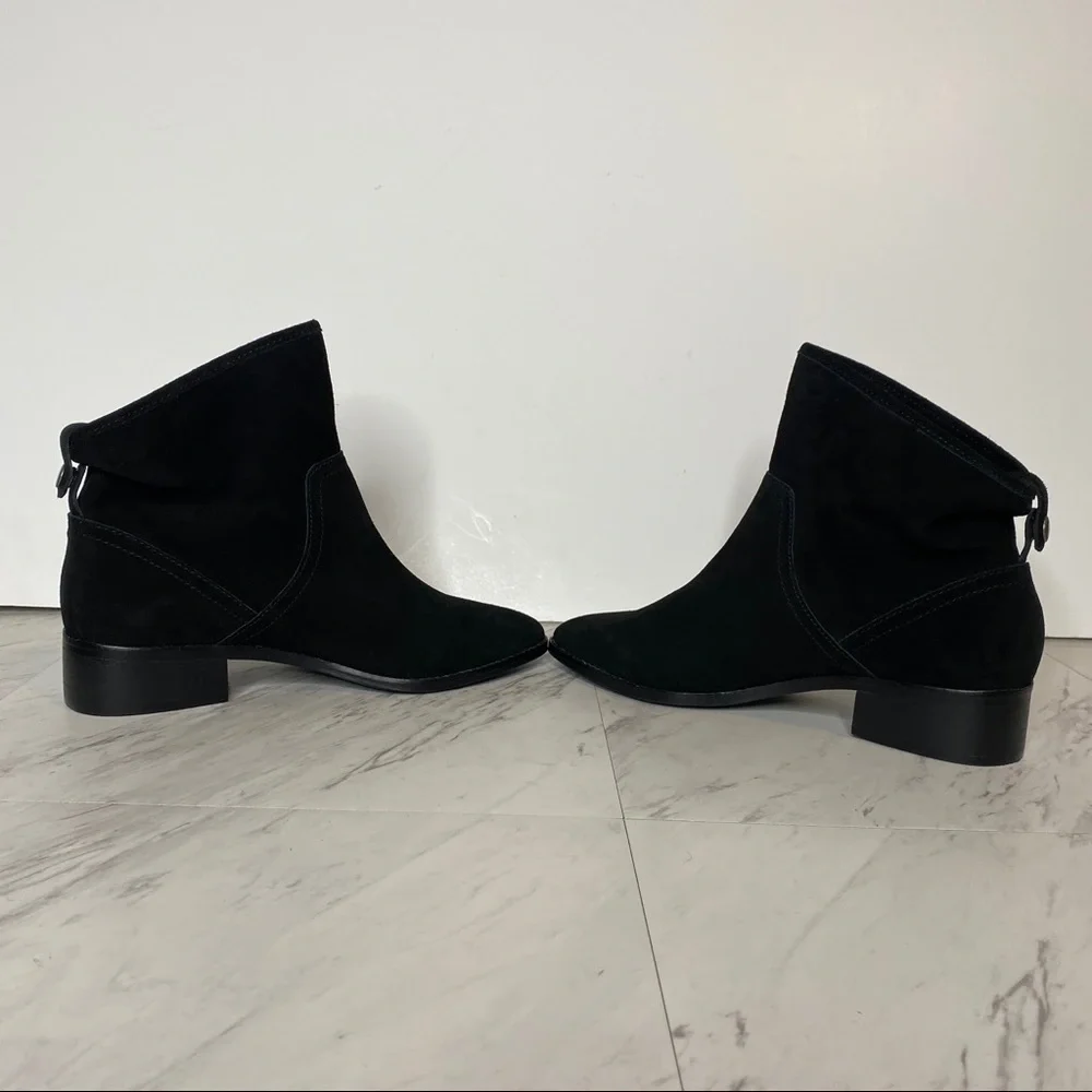 New! Lucky Brand Lollin Black Suede Bootie 7.5M